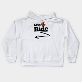 Lets ride. Awesome Dirt bike/Motocross design. Kids Hoodie